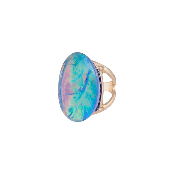 Bright Opalised Statement Ring