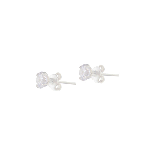0.5Ct Sterling Silver Cubic Zirconia Stud