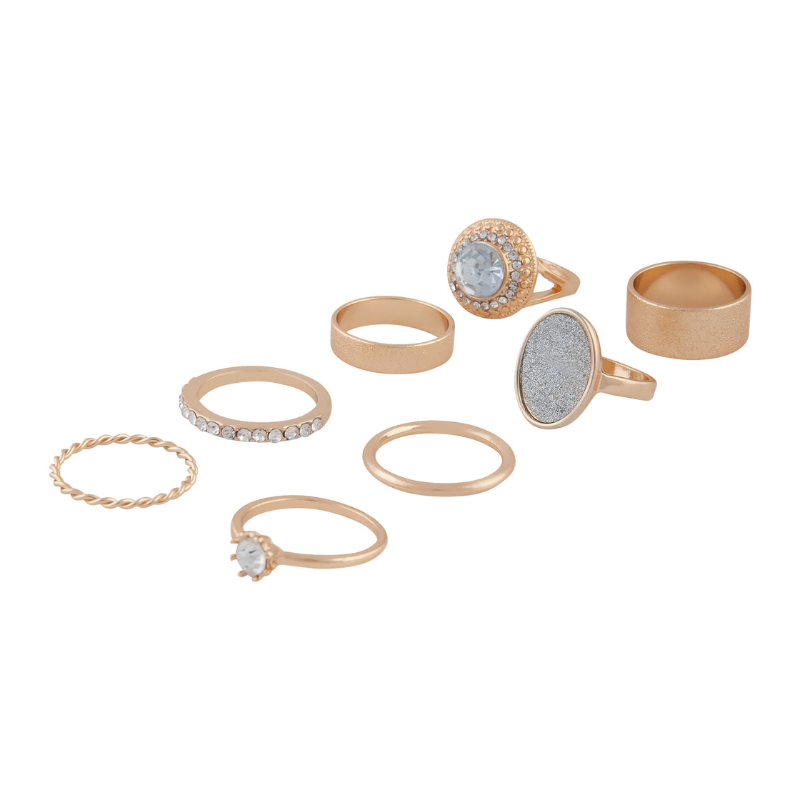 GOLD GLITTER PAPER BLING RING PACK