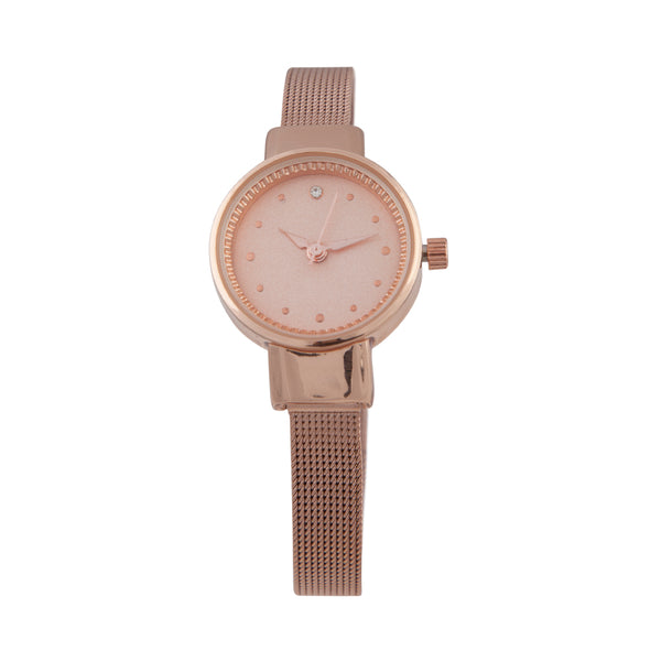 Rose Gold Petite Mesh Watch