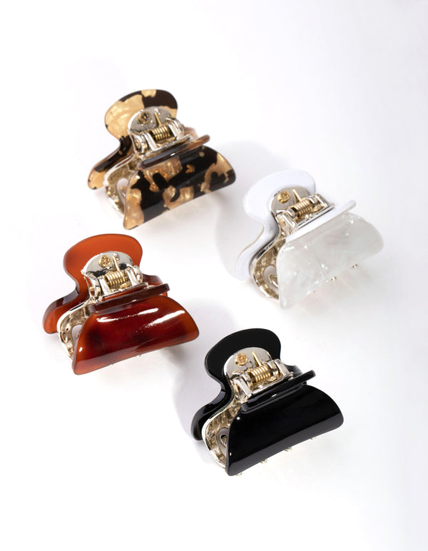 Multi Neutral Claw Clip 4-Pack