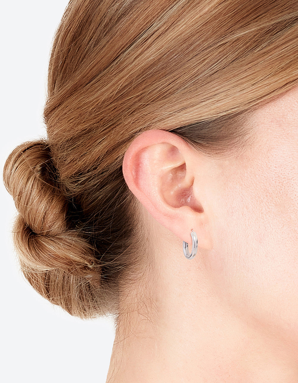 Sterling Silver Chunky Huggie Earrings