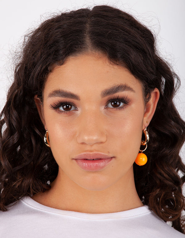 Gold 25mm Chunky Hoop Earring
