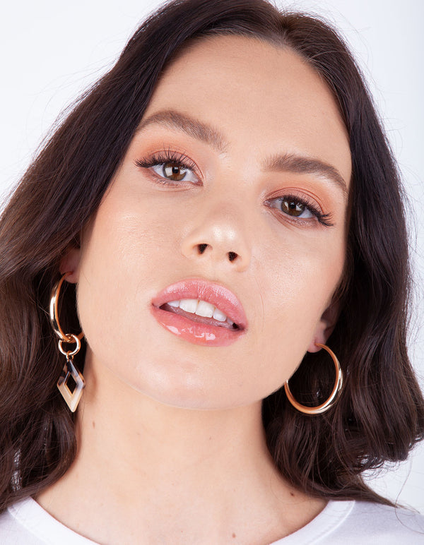 Gold Medium 40mm Hoop Earring