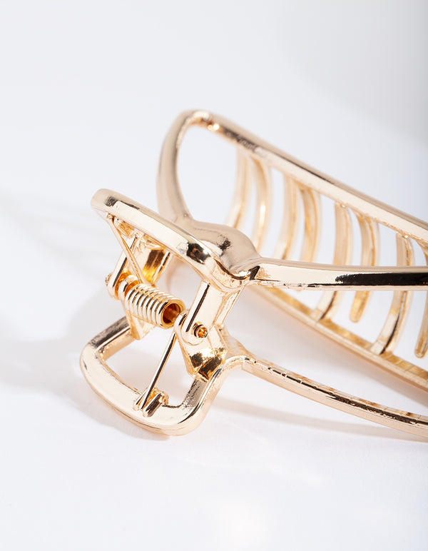 Gold Minimal Claw Clip