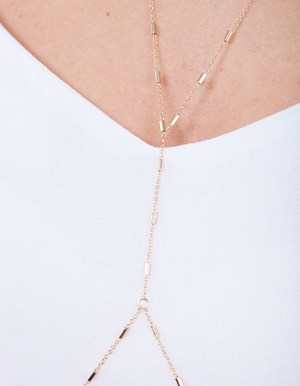 Gold Beaded Body Chain