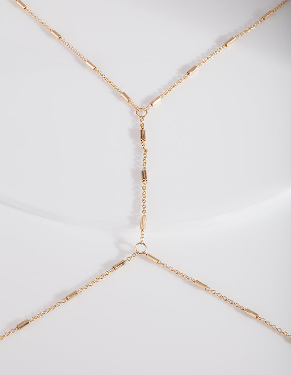 Gold Beaded Body Chain