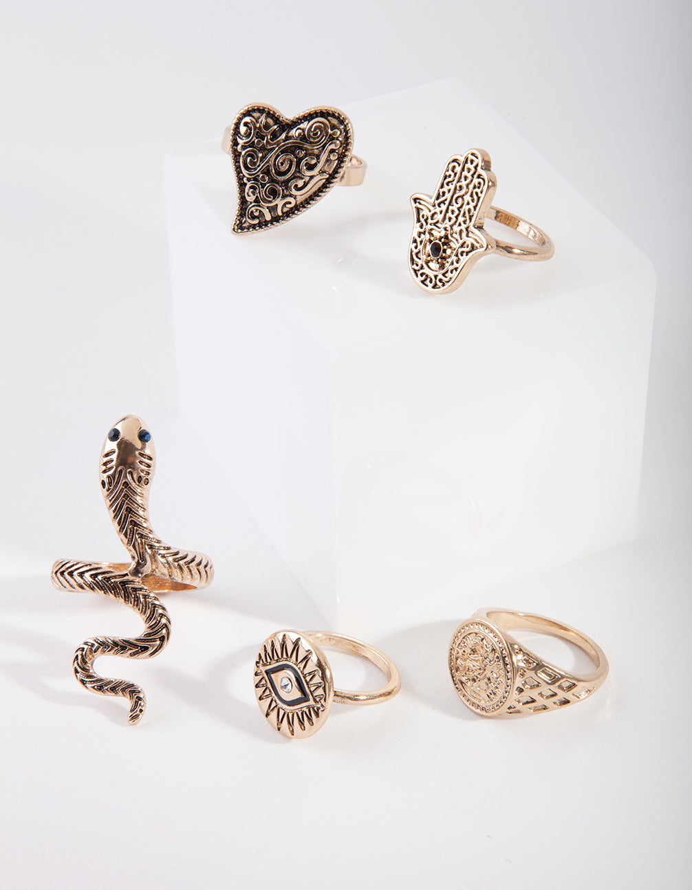 FGOLD AG SNAKE SYMBOL 3PK RG