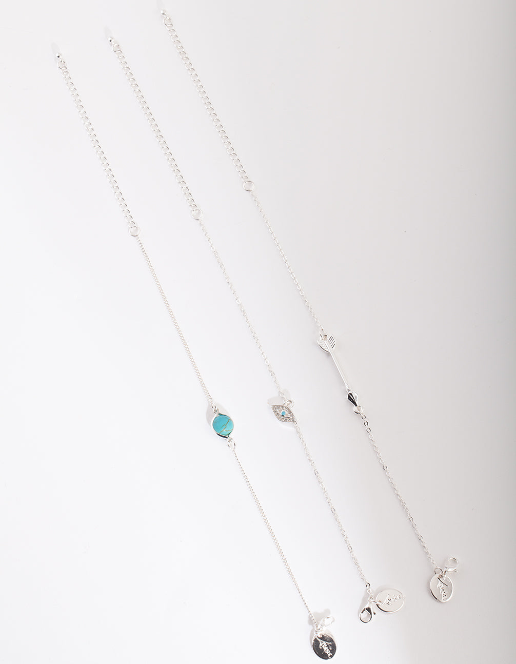 Evil Eye Silver Bracelet 3 Pack