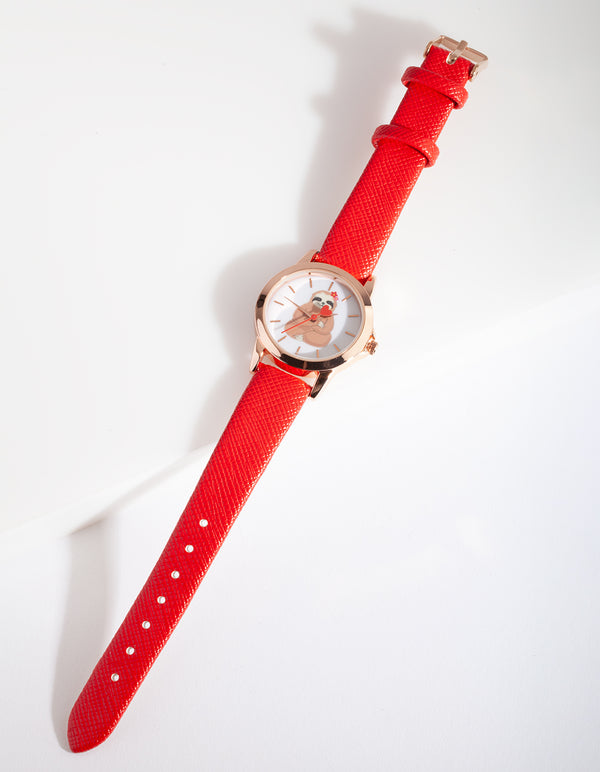 Kids Rose Gold Sloth Watch