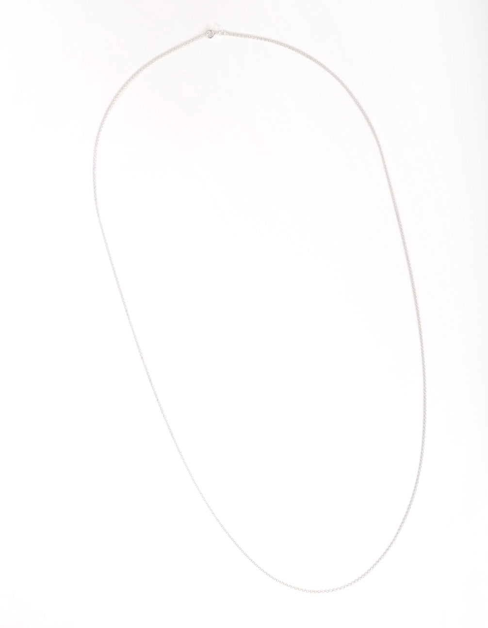 Sterling Silver 75cm Plain Chain Necklace