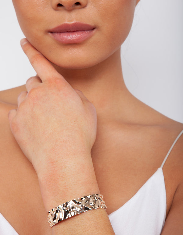 Gold Molten Arm Cuff