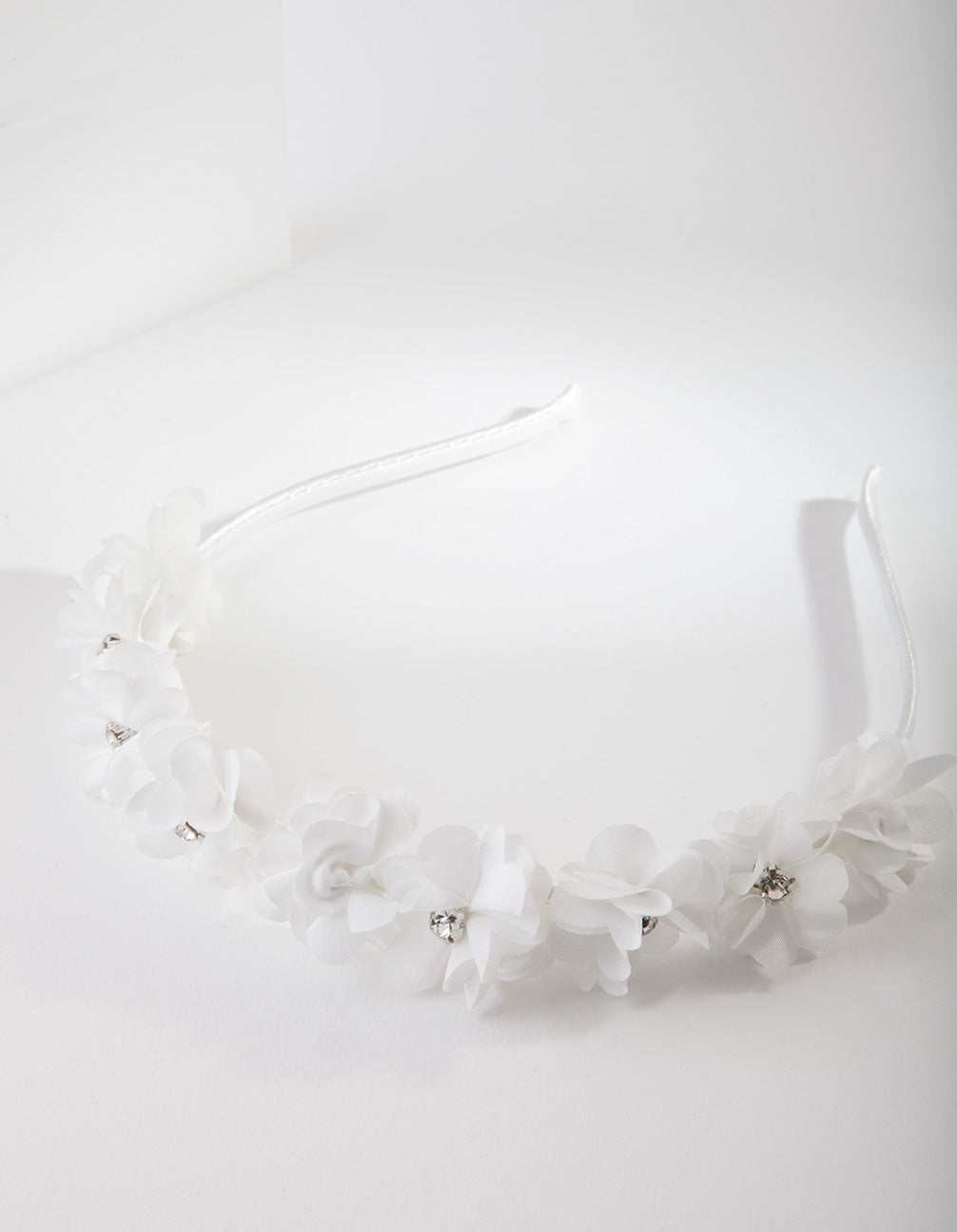 Kids White Flower Headband