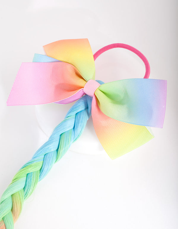 Kids Rainbow Fake Hair Tie