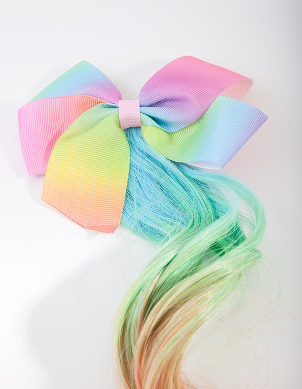 Kids Fabric Light Bow Hair Clip