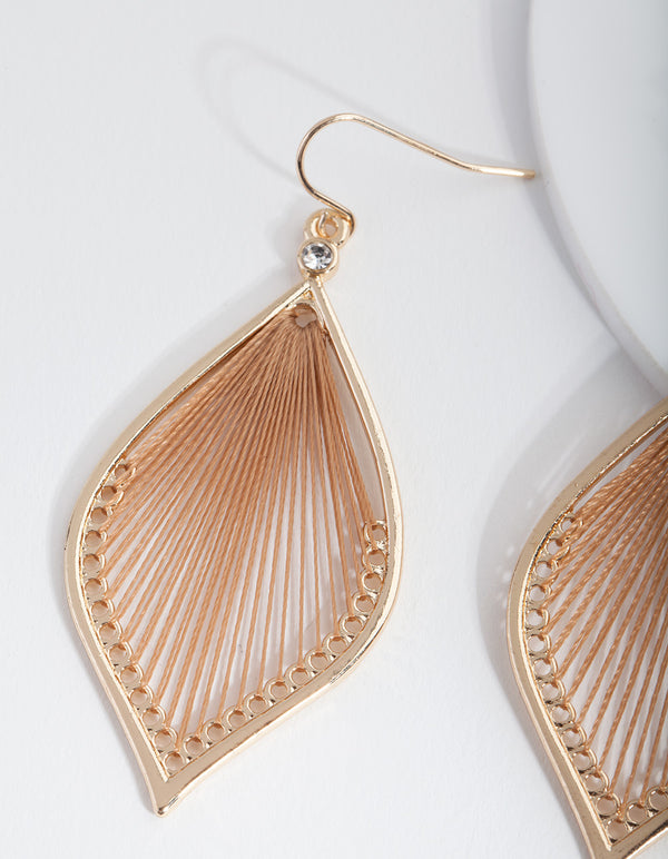 Brown Drop Earrings