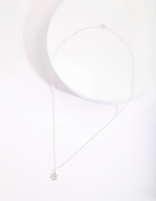 Sterling Silver Boho Sun Necklace