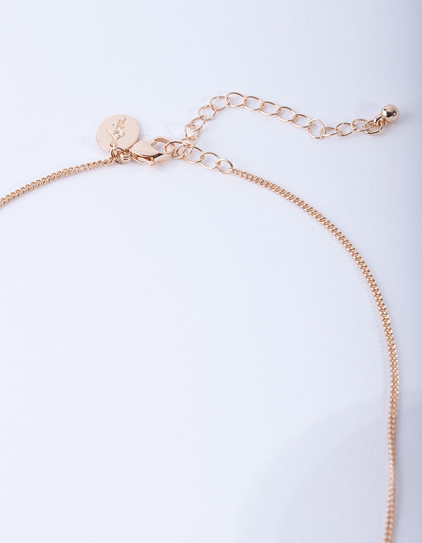 Gold Bumble Bee Necklace