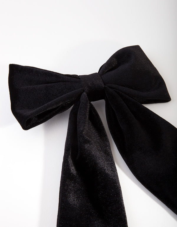 Black Bow Clip