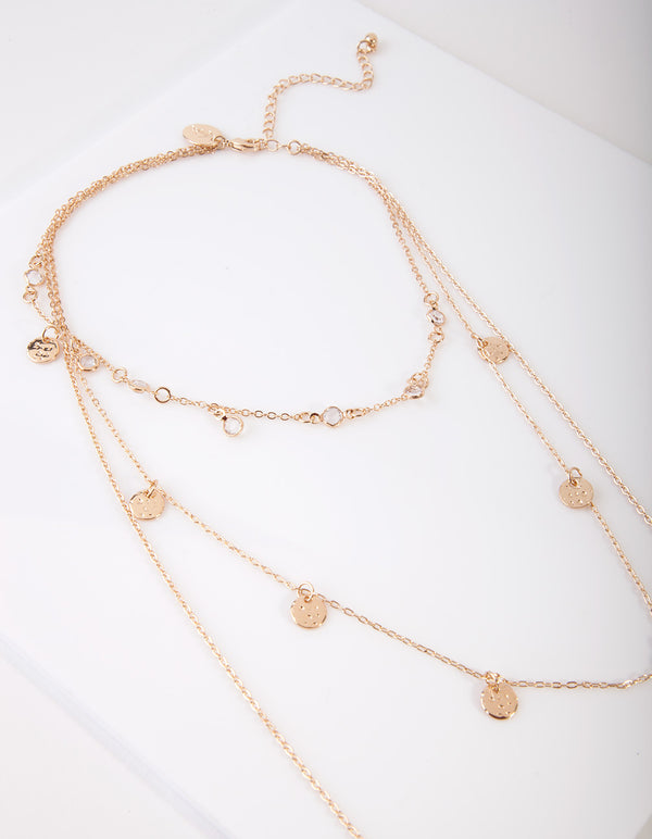 Gold Diamante Choker