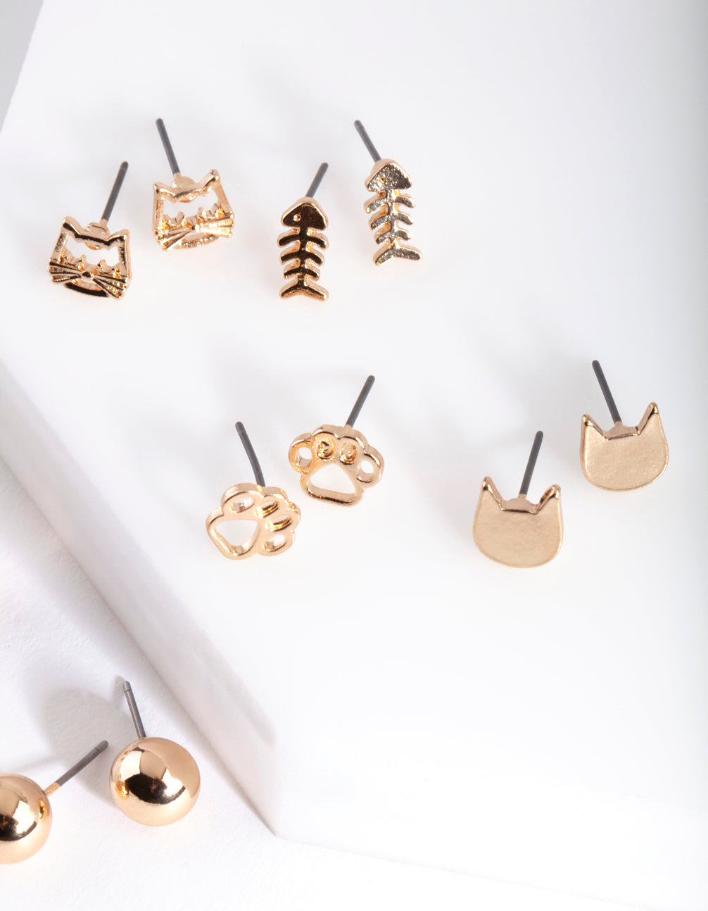 Cat Lover Stud Earring Pack