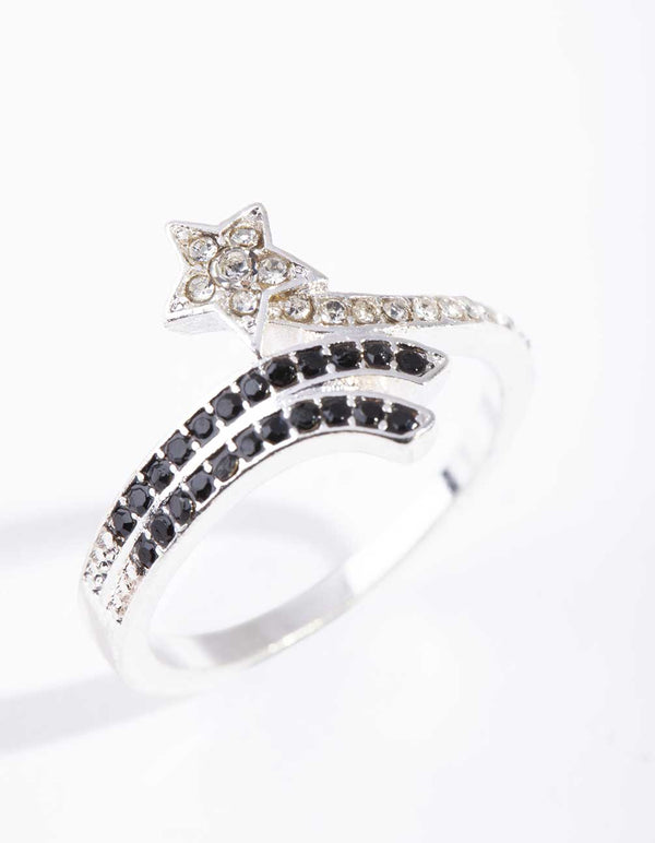 Black Silver Wish Ring