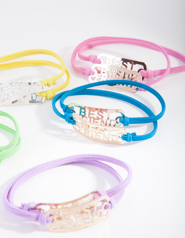 Kids Multi-Coloured Bracelet 8 Pack