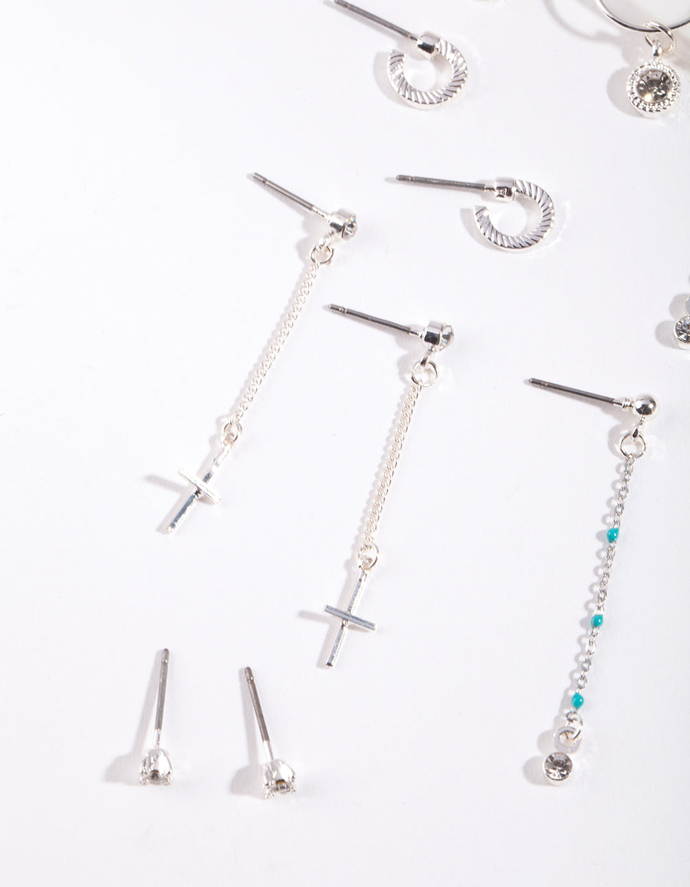 Silver Delicate Earring 6-Pack
