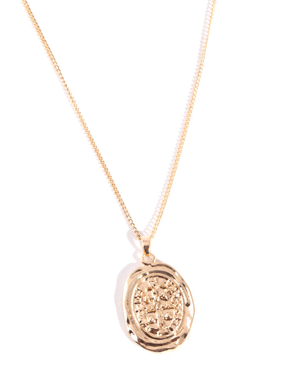 Gold Antique Coin Necklace