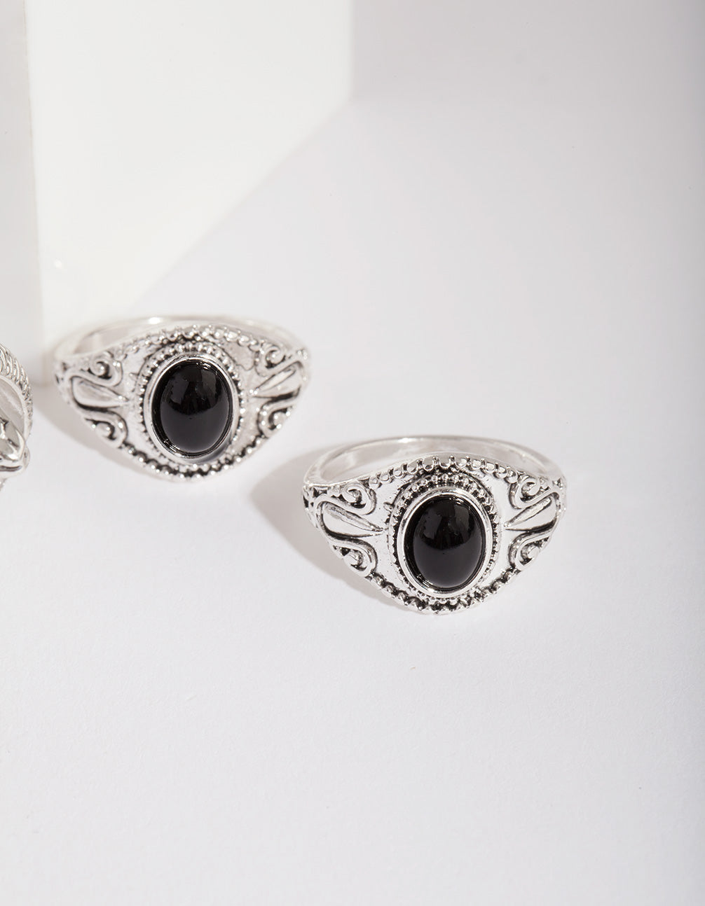 Antique Silver Bohemian Snake Ring Pack
