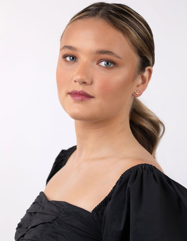 Gold Plated Sterling Silver Bee & Hoop Earring Pack