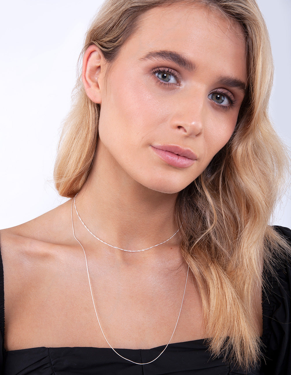 Sterling Silver Singapore Chain 38cm Necklace