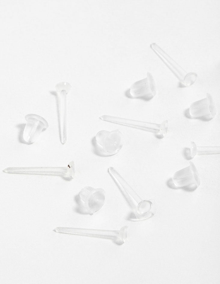 Plastic Sensitive Silicone Earrings