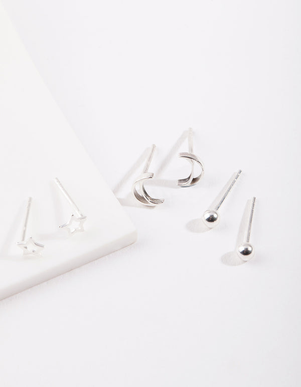 Sterling Silver Celestial Earring Pack