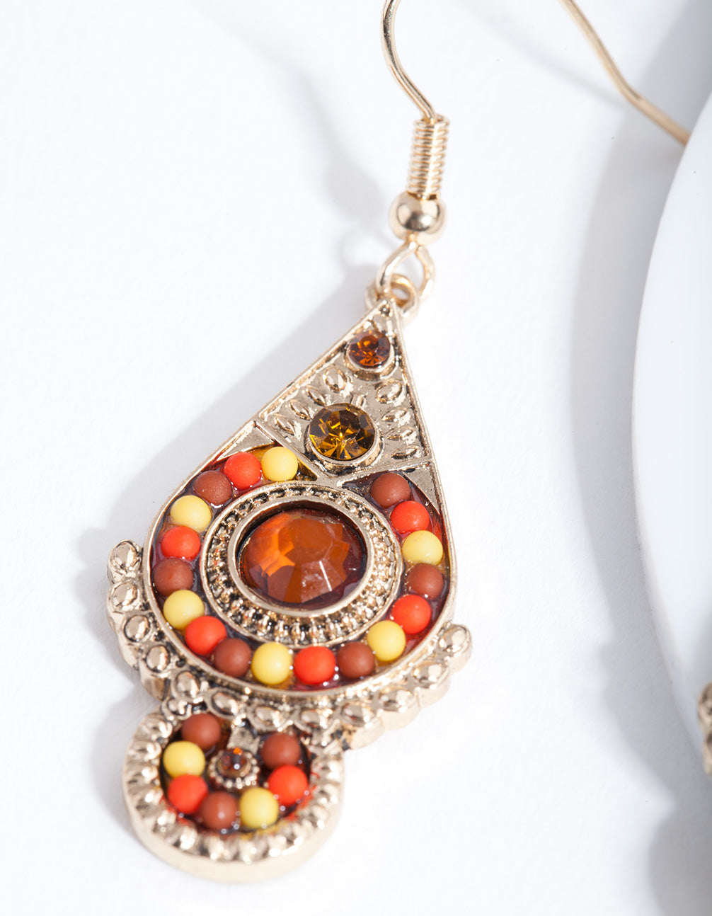 Brown Drop Earrings
