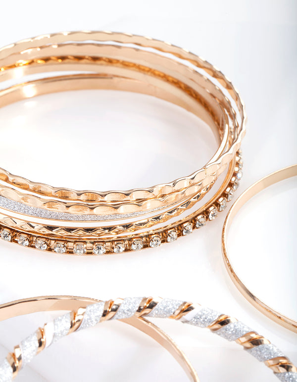 Neutral Gold Bracelet 8 Pack