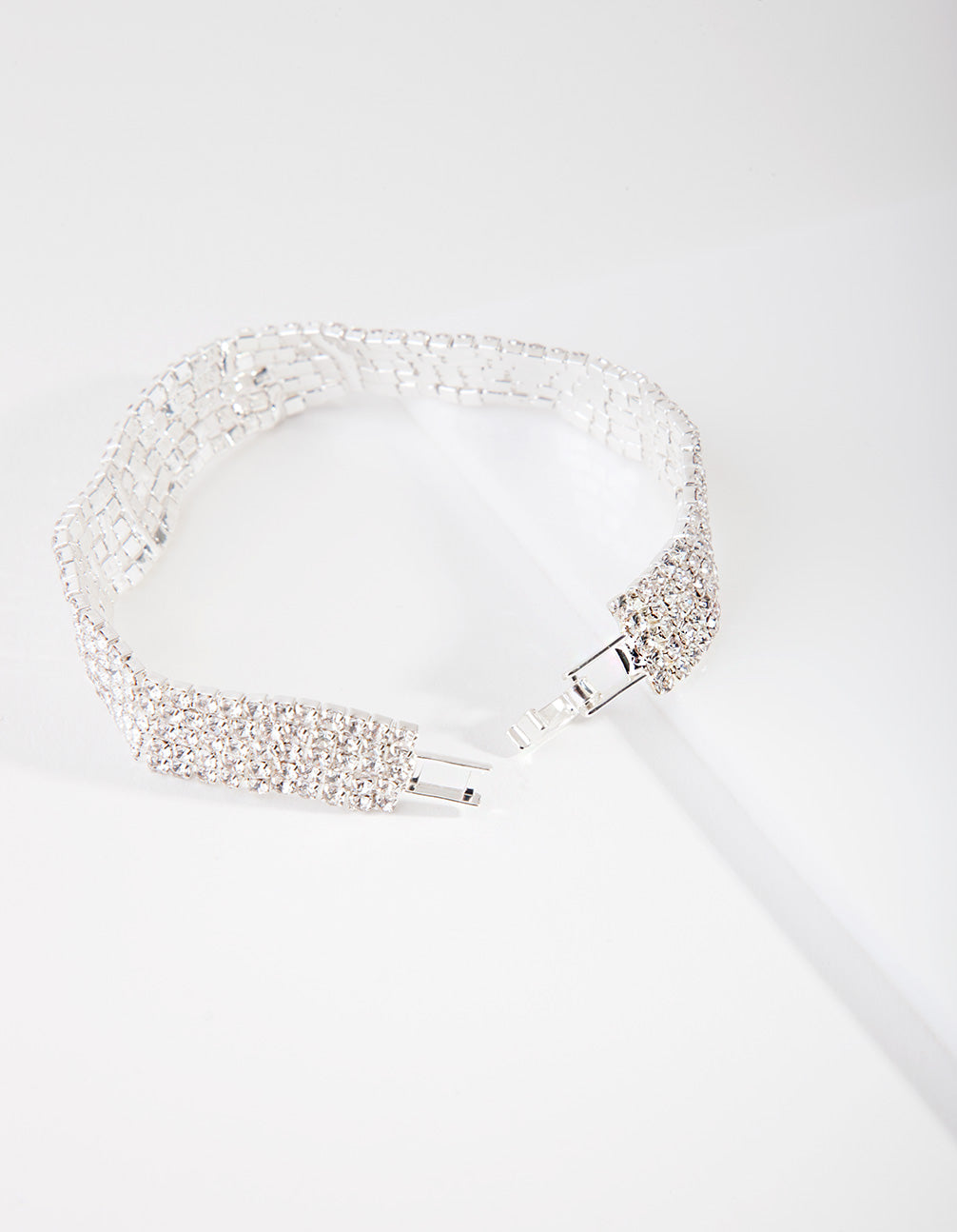 Silver 5 Row Cupchain Bracelet