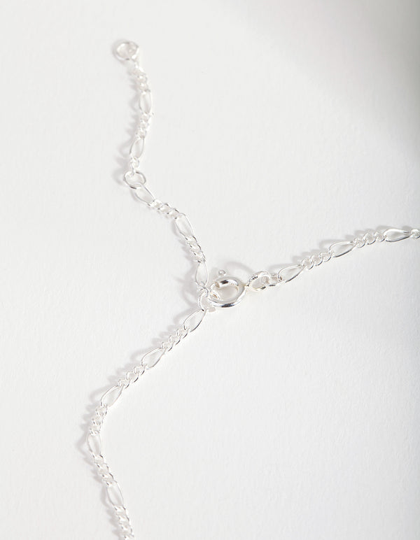 Sterling Silver Wide Chain Bracelet Anklet