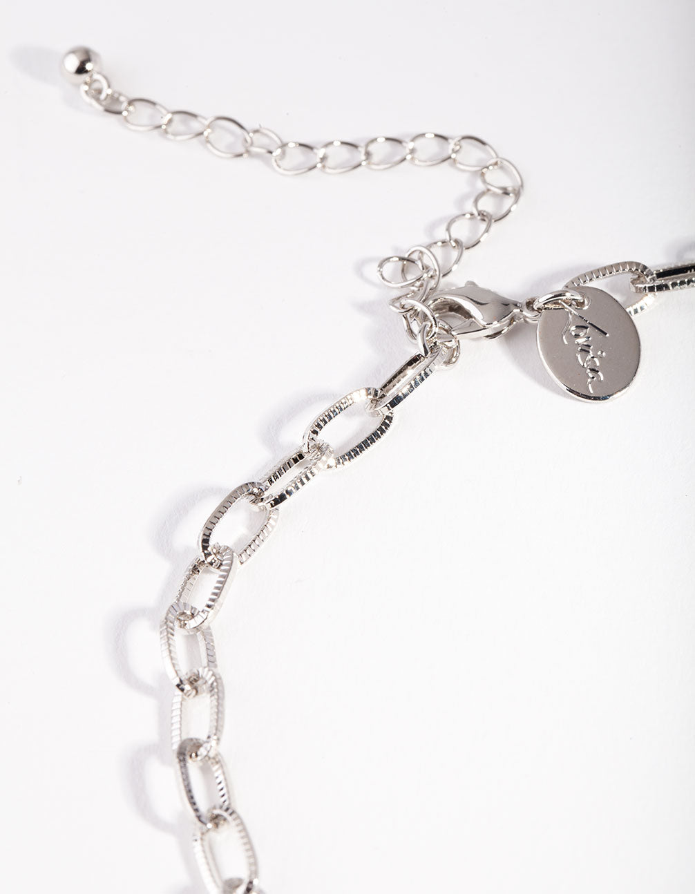 Silver Oval Link Choker
