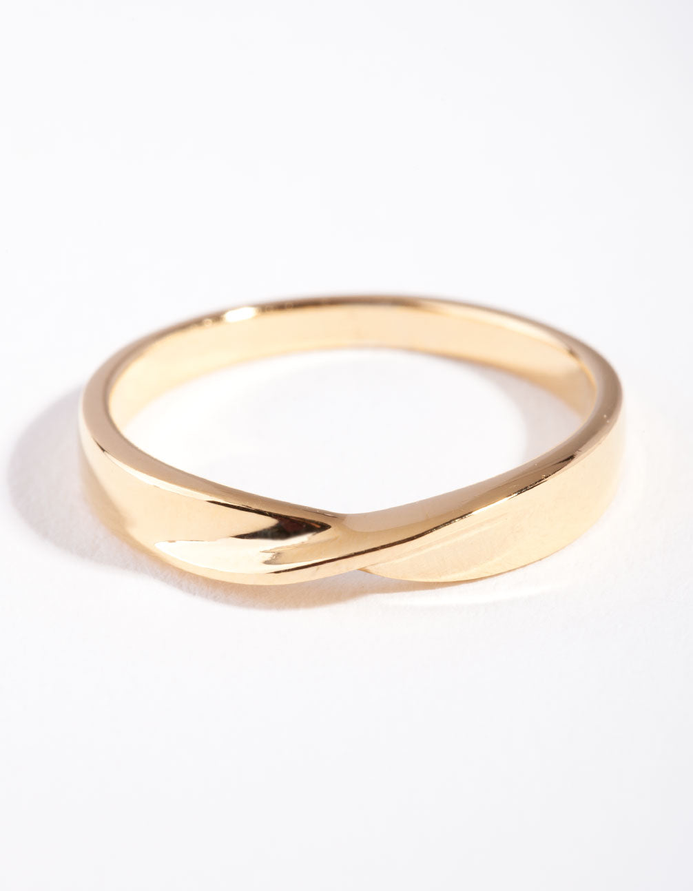 Gold Plated Sterling Silver Statement Twist Band Ring
