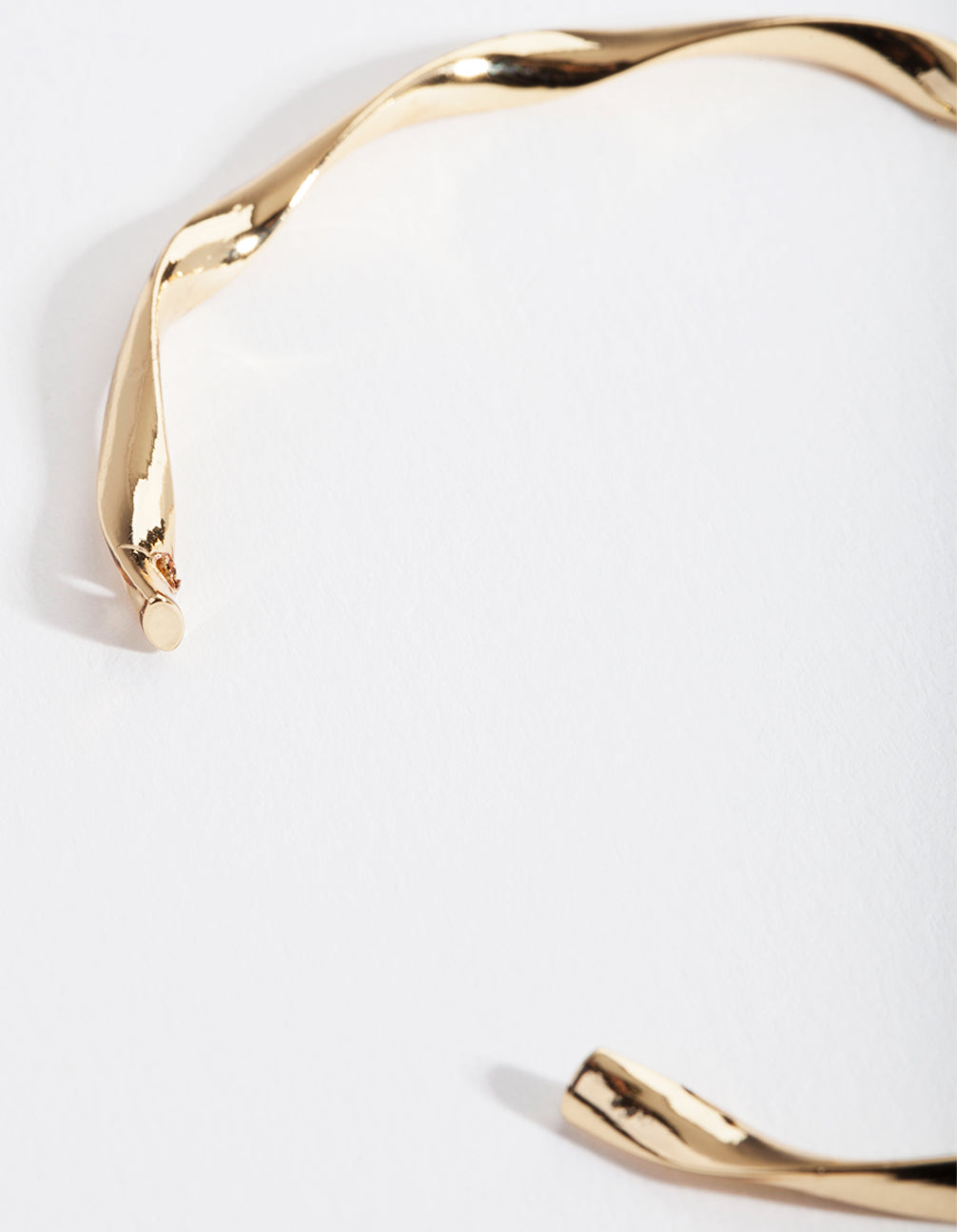 Gold Plated Twist Bangle
