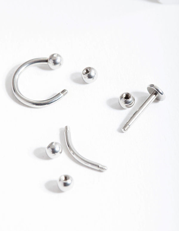 Surgical Steel Mixed Piercing Pack