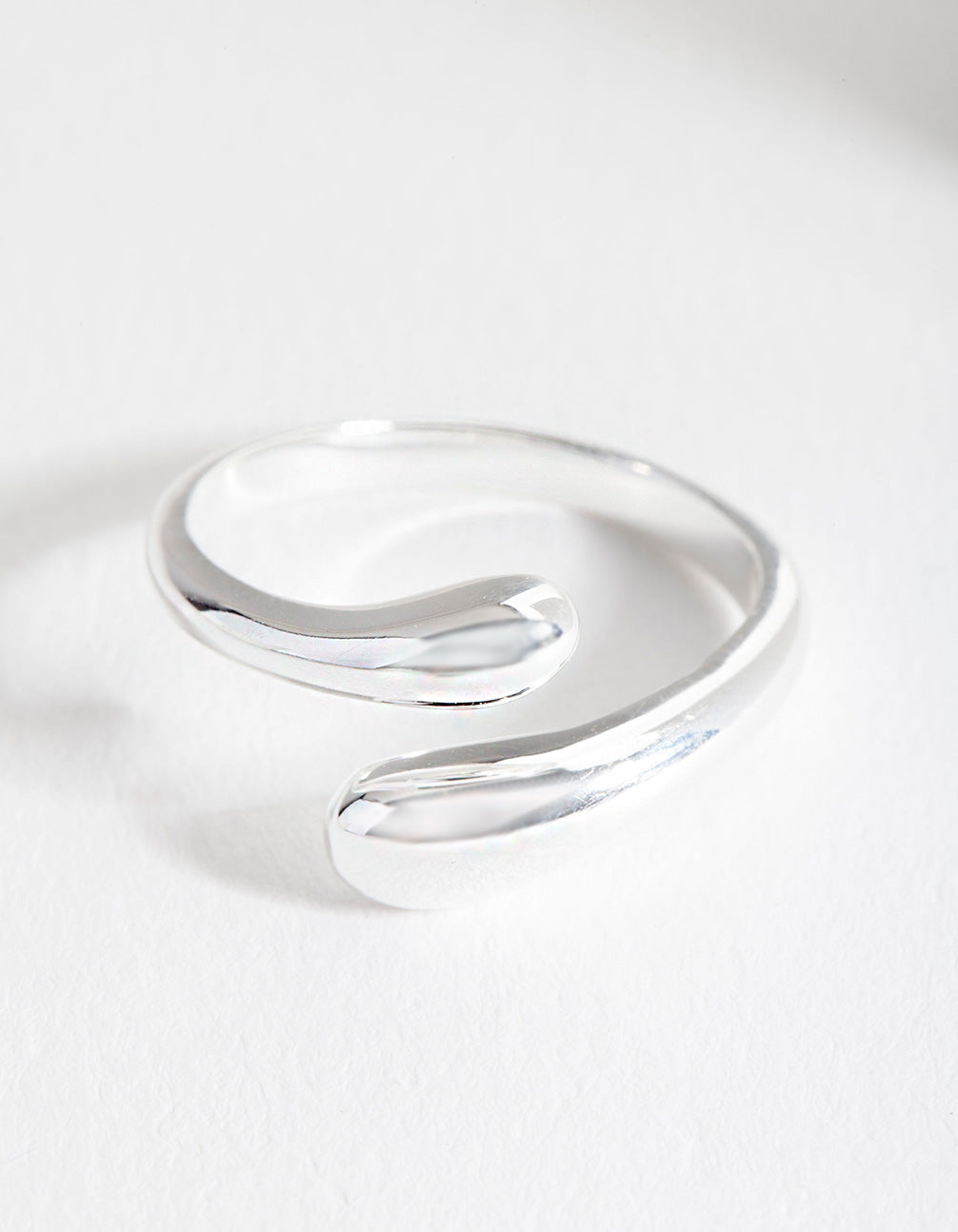 Sterling Silver Organic Open Ring