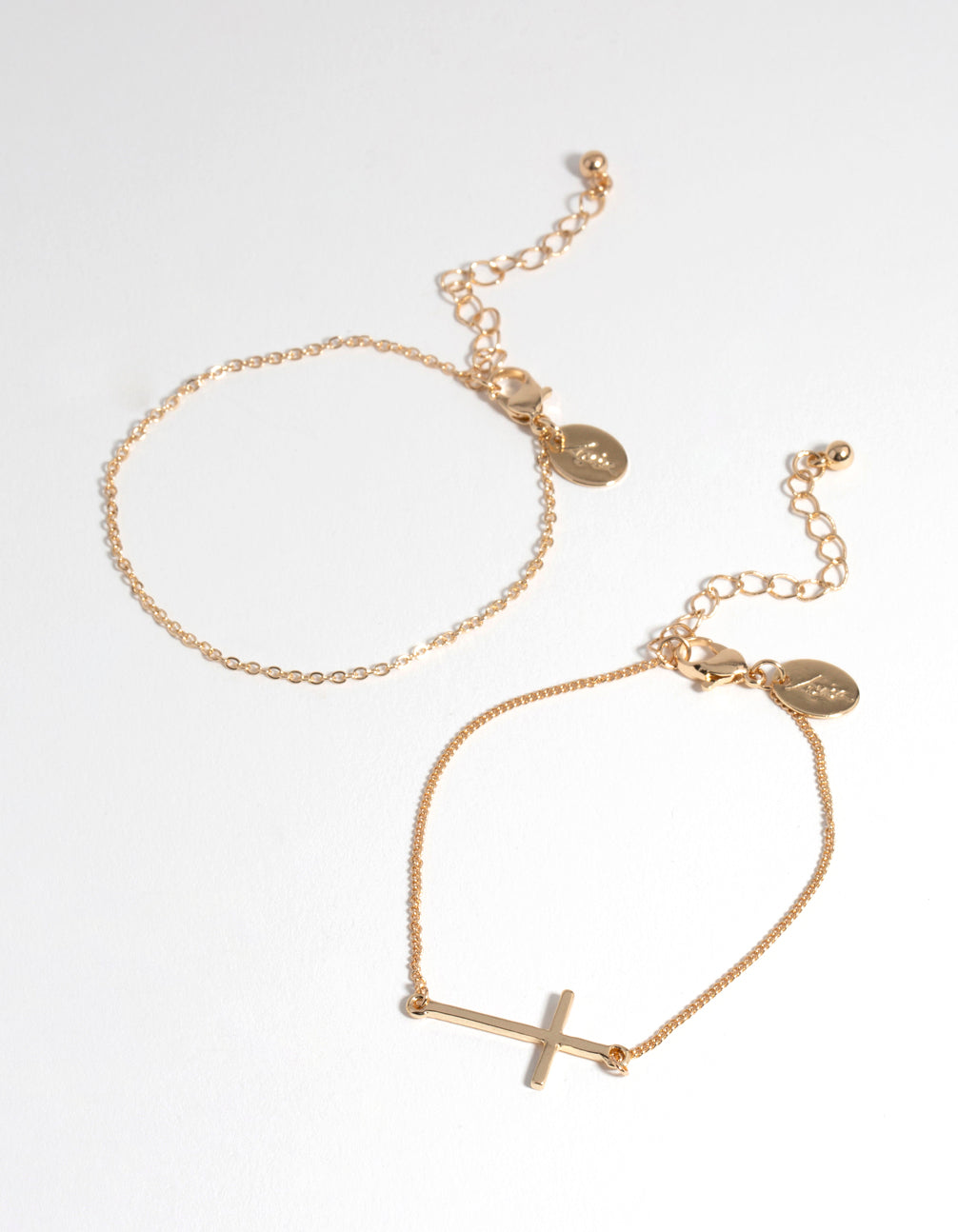 Gold Cross Pack Bracelet