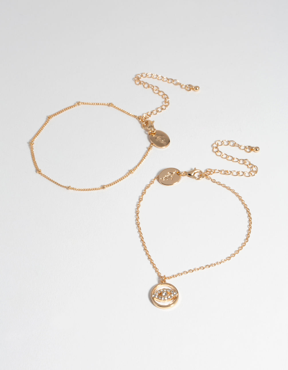 Gold Evil Eye Pack Bracelet