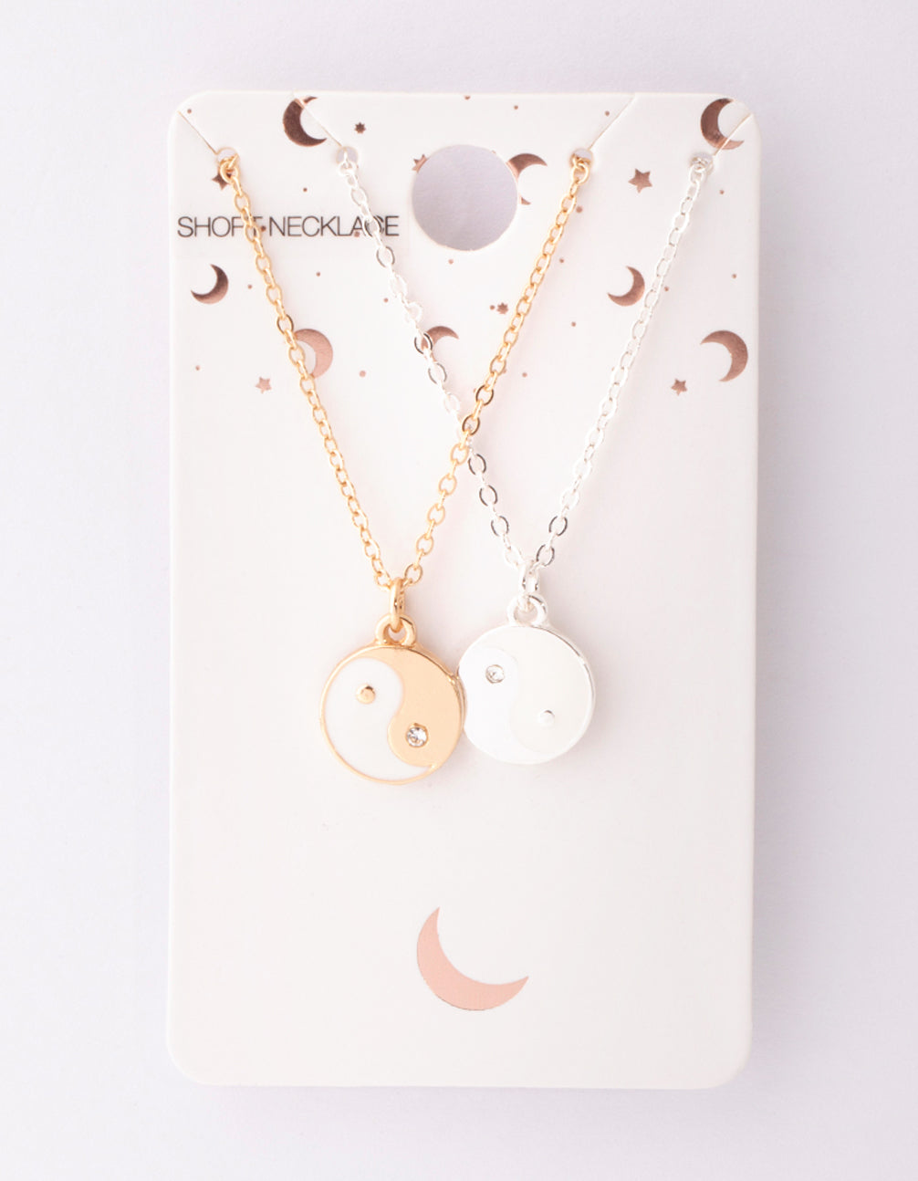 Mixed Metal Yin & Yang Necklace Pack