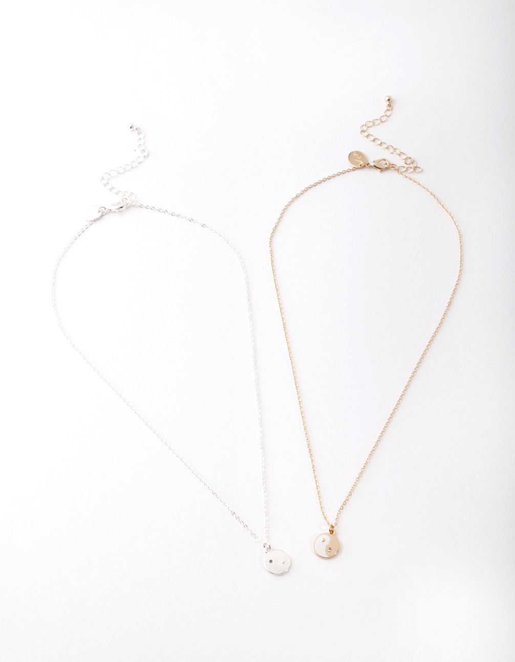 Mixed Metal Yin & Yang Necklace Pack