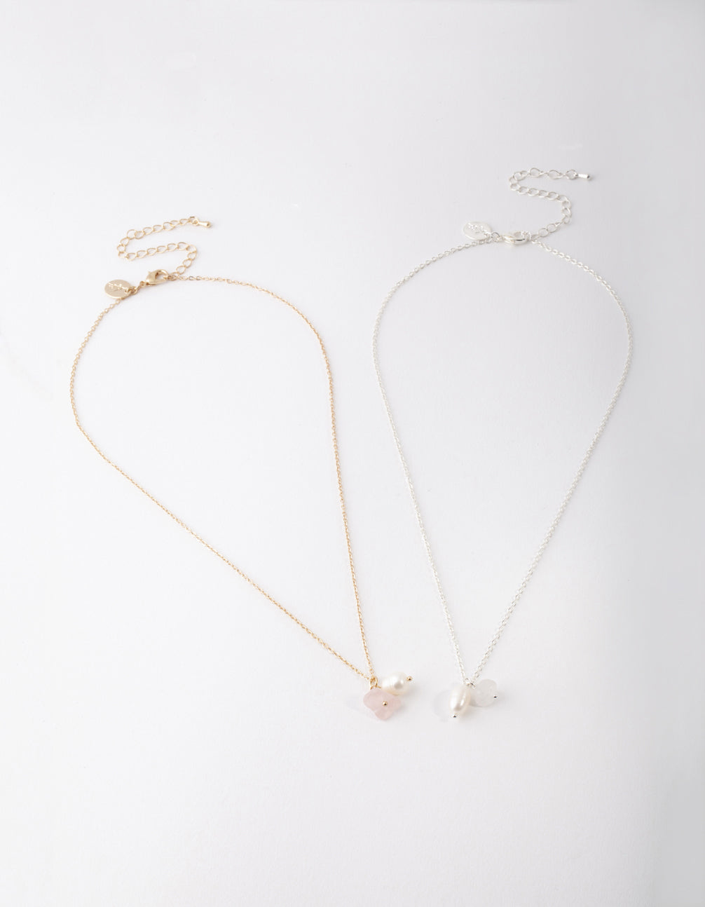 Mixed Metal Semi Precious Stone & Pearl Necklace Pack