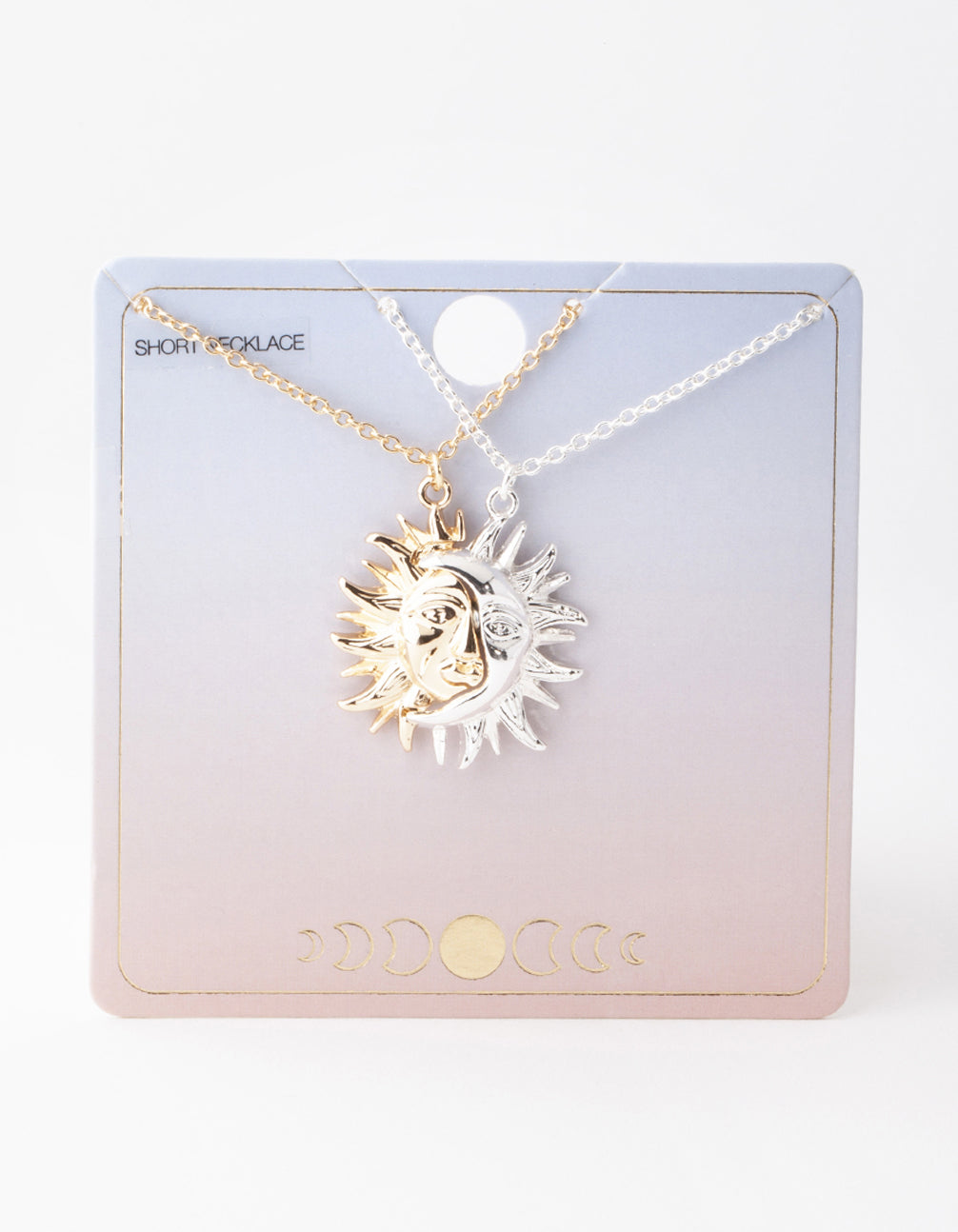 Mixed Metal Half Sun Necklace Pack
