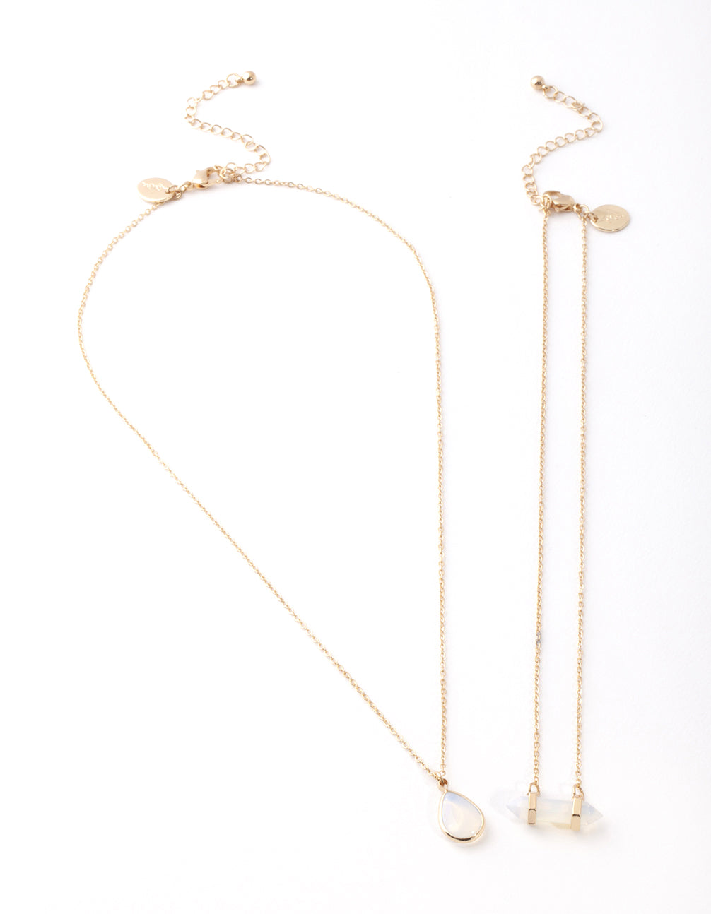 Gold Teardrop & Shard Necklace Pack